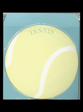 丸型色紙　テニスボール　　封筒付