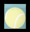 丸型色紙　テニスボール　　封筒付