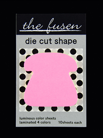 付箋紙ダイカット　蛍光電話　1P