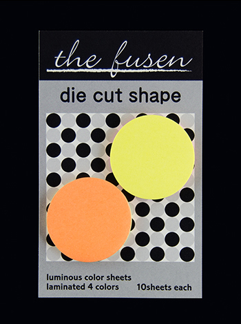 付箋紙ダイカット　蛍光　丸　小A2P