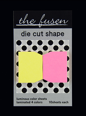 付箋紙ダイカット　蛍光見出し　小A2P
