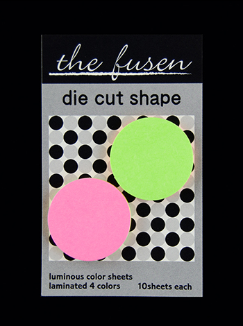 付箋紙ダイカット　蛍光　丸　小B2P