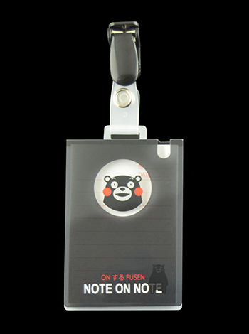 NoteOnNote付箋紙　くまモン②　黒