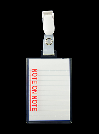 NoteOnNote表紙赤 付箋ﾊﾟｽﾃﾙ白 横罫6mm