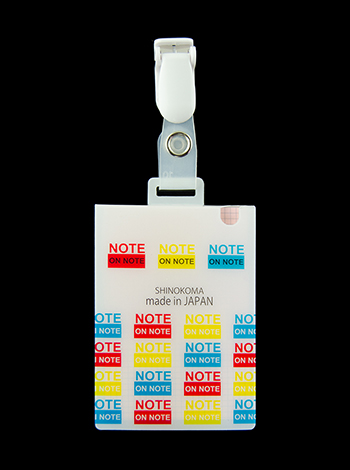 NoteOnNote表紙ｶﾗｰ付箋ﾊﾟｽﾃﾙ桃 方眼