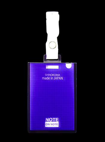 NoteOnNote表紙青B付箋ﾊﾟｽﾃﾙ白 方眼